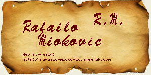 Rafailo Mioković vizit kartica